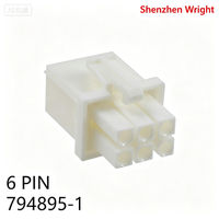 Connecteur mâle scellé TE 794895-1 à 6 broches 4,14 mm pour appareils électroménagers, équipements industriels, accessoires et bornes