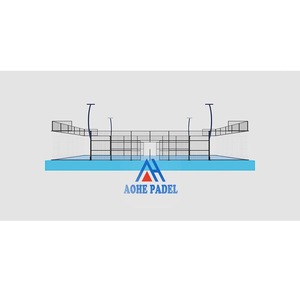 Fábrica personalizada al aire libre interior césped artificial personalizado Suspensión tipo <span class=keywords><strong>Padel</strong></span> Pistas <span class=keywords><strong>de</strong></span> tenis - Product Image 2