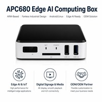 Reproductor Multimedia Industrial APC680 con IA en el Borde, Entrada/Salida HDMI, Sistema Operativo Dual Ubuntu y Android, Señalización Digital, IA en el Borde Fuera de Línea