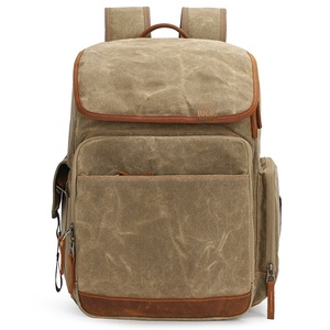 <span class=keywords><strong>Mochila</strong></span> de lona impermeable de gran capacidad <span class=keywords><strong>para</strong></span> fotógrafo informal, bolsa Micro SLR con cremallera <span class=keywords><strong>para</strong></span> fotografía al aire libre - Product Image 6
