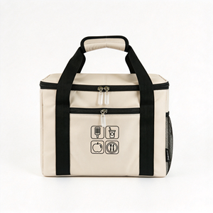 Bolsa Térmica para Almuerzo Impermeable con Aislamiento Térmico de 20L, con Estampado de Leopardo y Logotipo Personalizado OEM, de Poliéster, con Doble Asa y Cierre de Cremallera - Product Image 1