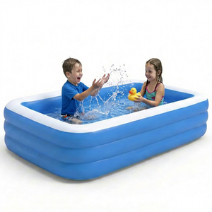 <span class=keywords><strong>Piscina</strong></span> Inflable de PVC <span class=keywords><strong>para</strong></span> Jardín y Patio Trasero, Ideal <span class=keywords><strong>para</strong></span> el Verano y el Descanso Familiar, con Bomba <span class=keywords><strong>para</strong></span> un Fácil Desmontaje - Product Image 1