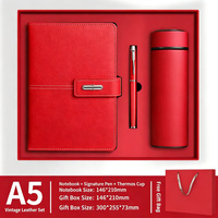 Carnet promotionnel 3-en-1 personnalisable en cuir PU A5 avec stylo et tasse – Vente en gros pour entreprises