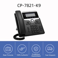 Telefono VoIP Cisco Catalyst CP-7821-K9 SIP con 2 Tasti Programmabili, 2x Ethernet 10/100, PoE 802.3af, Compatibile con CUCM