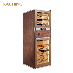 Raching rr980 điện xì gà Humidor Havana tan Tây Ban Nha gỗ tuyết tùng chính xác kiểm soát độ ẩm với công suất 3000ct - Product Image 1