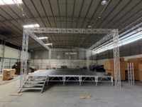 Structure de scène professionnelle en treillis pour affichage, treillis à embout pour charges lourdes, support personnalisé, treillis de toit en aluminium pour éclairage de scène et événements