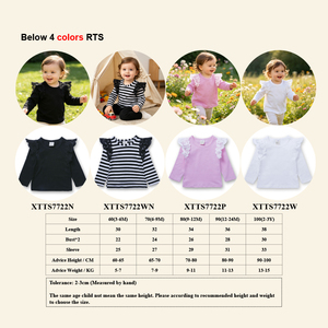 <span class=keywords><strong>Camisetas</strong></span> de <span class=keywords><strong>manga</strong></span> <span class=keywords><strong>larga</strong></span> de algodón para bebé, ropa cómoda para <span class=keywords><strong>niña</strong></span> - Product Image 2