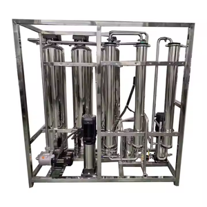 Système de traitement d'eau industrielle, filtre à eau par osmose inverse, composant essentiel - Pompe de réservoir, surface propre en acier inoxydable - Product Image 1