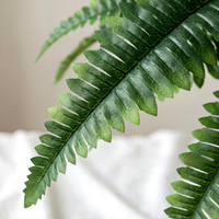 Tanaman Buatan Lintas Batas Mirip Pakis dengan 88 Daun Boston Fern. Dekorasi Tanaman Berbunga.