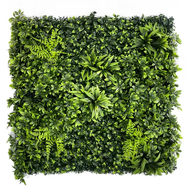 Di alta qualità verticale verde parete pianta artificiale bosso siepe pannelli per il commercio all'ingrosso
