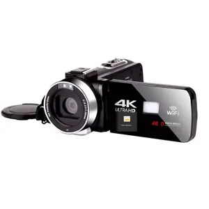 Câmera de vídeo digital com alta potência, hd-160 led, novo, uso corporal h.264, 4k, câmera luz digital, com câmeras de vídeo wi-fi