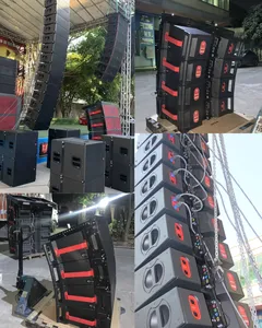 Portable Mini Small Passive Dual 6.5 Inch Powered Line Array Speaker 2 Way Audio Concert Sound System Speakers