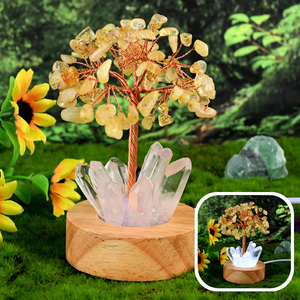 Bán Buôn Chất Lượng Cao Sáng Tạo Pha Lê Cây Giáng Sinh Tinh Thể Tự Nhiên Cụm Cây May Mắn - Product Image 3