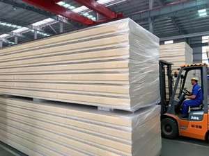 Paneles de Pared EPS de Eficiencia Energética Mejorada, Paneles Sándwich de <span class=keywords><strong>Poliuretano</strong></span>/Poliestireno/Lana de Roca/PIR - Product Image 6