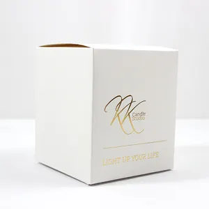 Großhandel Custom Logo Größe Pappe Luxus Geschenk Tee licht Kerze Verpackungs box mit Einsatz