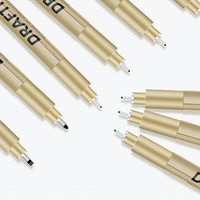 Ensemble de stylos de dessin professionnel avec 8 tailles de pointes précises (0,25 mm-1,0 mm) pour le dessin technique et l'illustration