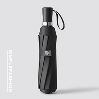 Nouveau parapluie pliant à trois sections de haute qualité à 10 baleines, ouverture manuelle, pour homme d'affaires, portable, personnalisable, idéal comme cadeau