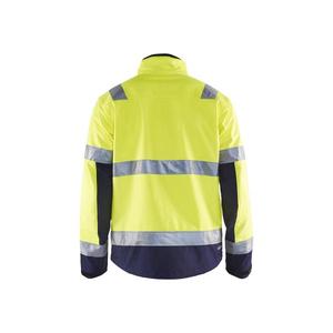 BLAKLADER - 490025173389M <b>Hi</b>-<b>Vis</b> <b>Softshell</b> <b>jacket</b> Yellow/Navy blue - EAN 7330509389959 <b>HI</b>-<b>VIS</b> WORKWEAR - Product Image 2