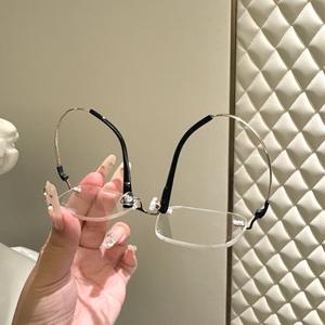 Montures de lunettes sans monture Danyang, rectangulaires, en résine, légères, unisexes, en titane à mémoire de forme, design sans monture 23003 - Product Image 1