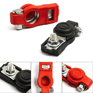 1 Paire de Serre-câbles de <span class=keywords><strong>Batterie</strong></span> Négatif + Positif à Montage Supérieur pour Toyota, Accessoires pour Voitures et Camions - Product Image 5
