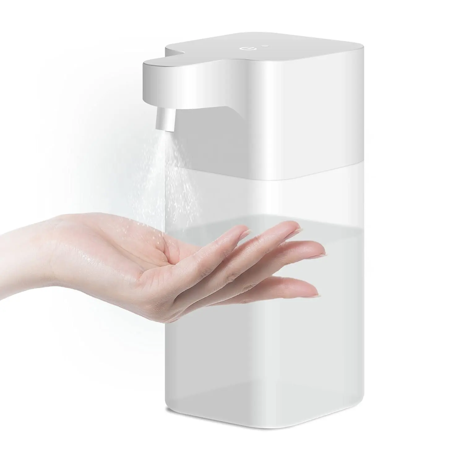 Distributeur automatique de liquide à piles de 550ml Distributeur de savon à main sans contact Distributeur de pulvérisation