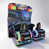 Machine de jeu de course automobile simulateur de dessin animé Toda pour 2 joueurs
