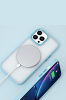 Casing ponsel logam silikon PC transparan kualitas tinggi yang dapat disesuaikan untuk iPhone 13 Mini Pro Max dan semua model