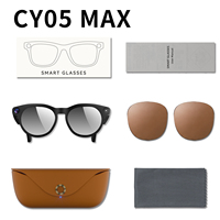 نظارات CY05MAX الذكية بالذكاء الاصطناعي مع مساعد صوتي وترجمة فورية وتصوير فيديو ومقاومة للماء IP67 وتسجيل صور وفيديو بدقة 800 واط بكسل وتشغيل الموسيقى