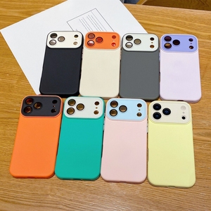<span class=keywords><strong>Cover</strong></span> in Silicone per <span class=keywords><strong>iPhone</strong></span> 17 <span class=keywords><strong>Pro</strong></span> Max con Protezione <span class=keywords><strong>Fotocamera</strong></span> a Finestra Grande, Design Semplice e Colori Contrastanti - Product Image 1