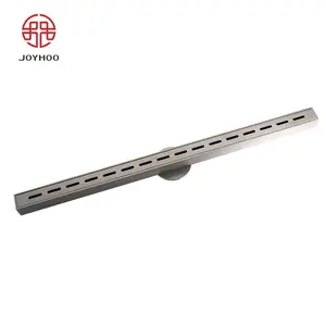 Joyhoo Polido SS304 Narrow Linear Drain Tile Insert Long Shower Linear Floor Drain Carton Banheiro Moderno 304 Aço Inoxidável