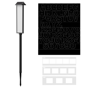 <strong>Solar</strong> Powered Waterproof Small Modern LED <strong>House</strong> <strong>Numbers</strong> Address Plaques for Outdoor Yard Street Door Use - Product Image 2