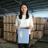 Poubelle de cuisine en plastique écologique de 21 L sans couvercle, vente en gros directe d'usine chinoise, pour usage domestique et scolaire