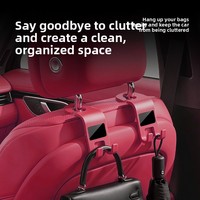 Crochet de voiture multifonctionnel en ABS pour dossier et appuie-tête, finition compacte innovante, autre modèle fabriqué en Chine CZGG-260527