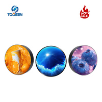 Écran LED circulaire moderne décoratif à pas fin, écran LED à disque, GOB, étanche, mur vidéo LED circulaire pour les boutiques