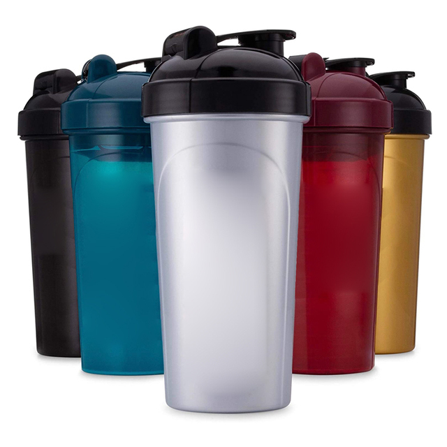 New Design BPA Free Gym Black Plastic Protein Custom Logo Shaker Bottle Drinking Water Shaker Bottle Fitness Shaker Bottle