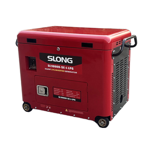 محول العلامة التجارية SLONG صامت يعمل بالبنزين lpg الشمسي يعمل بمحرك اسطوانة واحد مولد 10kw V بدء تشغيل تلقائي - Product Image 2