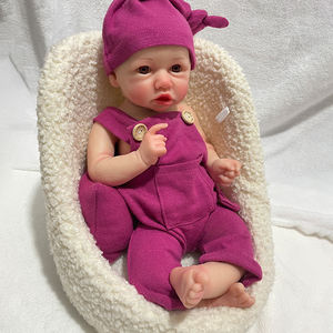 Muñeca <span class=keywords><strong>Reborn</strong></span> de Silicona de Platino de Cuerpo Completo Blanda y Artificial Pintada a Mano Niña de 18 Pulgadas Bebés Recién Nacidos Sólidos para Regalo de Niño - Product Image 2