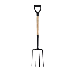 Forca in Metallo Industriale di Alta Qualità con Manico a D in Legno per Lavori Agricoli Manuali - Product Image 1