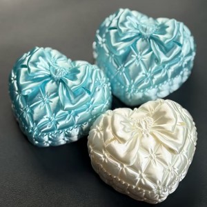 Caja de Almacenamiento de Escritorio con Forma de Corazón y Lazo, Impresa en 3D, de Plástico Creativo, Bestseller Transfronterizo, con Tapa, Regalo de Moda - Product Image 1