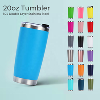 Gobelet isotherme en acier inoxydable de 20 oz avec logo personnalisé, double paroi, mug à café thermique, cadeau promotionnel pour les événements professionnels