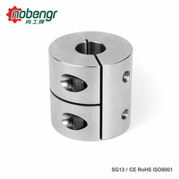 Accouplement rigide compact en acier inoxydable SUS304, à deux pièces, à jeu nul, à entraînement direct pour imprimante 3D, moteur pas à pas CNC, servomoteur