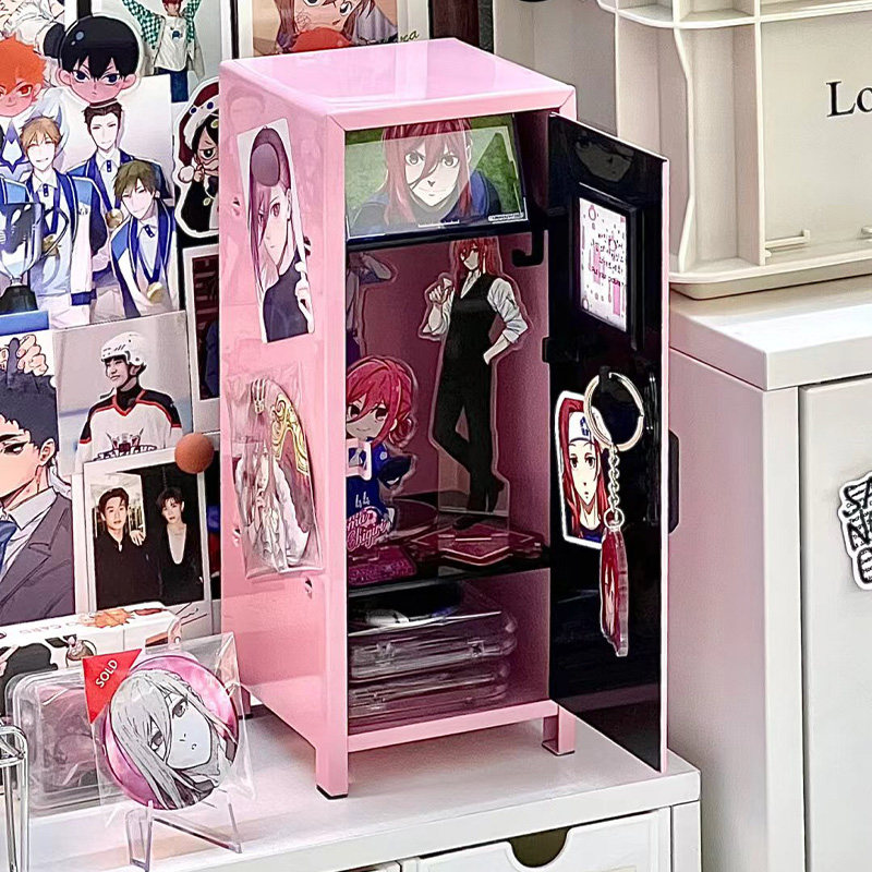 armoire en fer de rangement pour épingles version rose