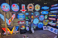 Enseigne au néon personnalisée, style vintage, en verre véritable, tubes pliés à la main, pour la décoration de magasin
