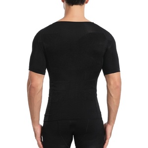 Minceur Corps Correctif <span class=keywords><strong>Posture</strong></span> Ventre Shapewear Homme Ventre Contrôle T-<span class=keywords><strong>shirt</strong></span> - Product Image 1