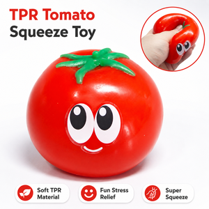 High Quality Hot Selling <b>Fidget</b> Toy Squeeze Toy TPR Tomato Squishy Toys for Children - Product Image 1