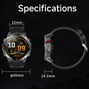 Montres intelligentes de sport pour hommes avec longue autonomie de batterie, suivi de la santé, torche étanche, suivi de localisation GPS, compatibles avec <span class=keywords><strong>Apple</strong></span> iPhone <span class=keywords><strong>Android</strong></span> - Product Image 5