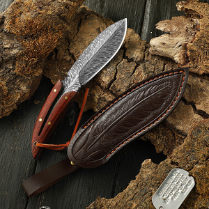 New Lingyu Outdoor Knife, Yangjiang Knives, Sharp, High-Hardness <b>Small</b> Straight Knife, Wilderness Survival Knife, Hand-held - Product Image 3