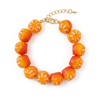 Fruitketting met kralen, zomersieraden voor vrouwen, kleurrijke hars, aardbei, granaatappel, choker, dopamine-dressing cadeau