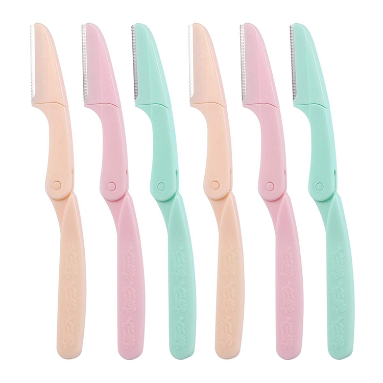 JZG 1 шт., оптовая продажа, складная косметическая Бритва для бровей, триммер, бритва для женщин