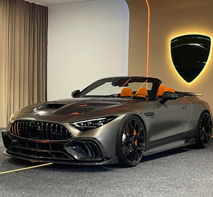 ชุดแต่งคาร์บอนไฟเบอร์แห้งสำหรับ Mercedes AMG SL63 ชุดอัพเกรด SL63 สไตล์ Keyv ประกอบด้วยลิ้นหน้า สเกิร์ตข้าง ดิฟฟิวเซอร์ สปอยเลอร์ และฝากระโปรง - Product Image 2